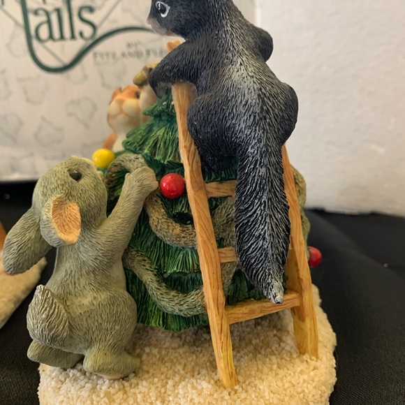 Fitz and Floyd Charming Tails Christmas Set/2 - Picture 4 of 10